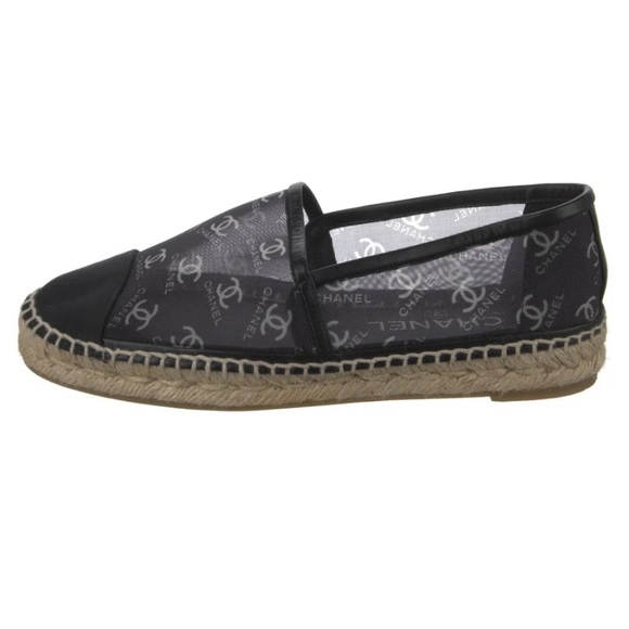 Chanel Interlocking CC Logo Espadrilles - Picture 5 of 6